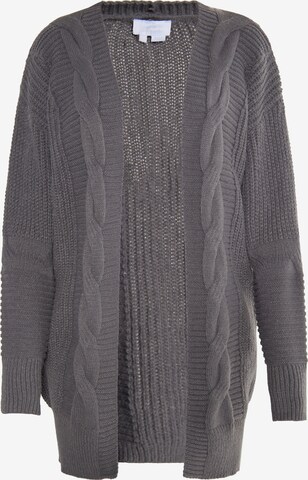 usha WHITE LABEL Knit cardigan 'Teylon' in Grey: front