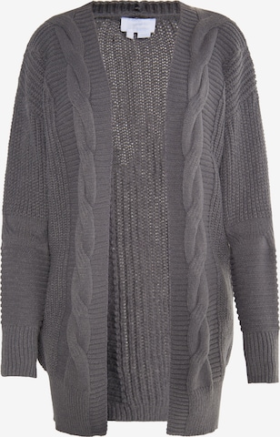 usha WHITE LABEL Knit Cardigan 'Teylon' in Grey: front