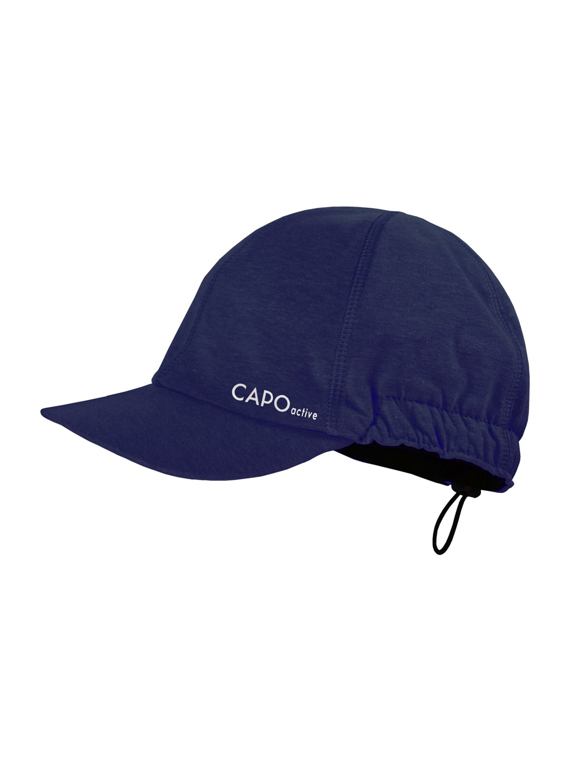 CAPO Cap 'Softcap, Jersey, Reflexbügler UV 50' in Blue: front