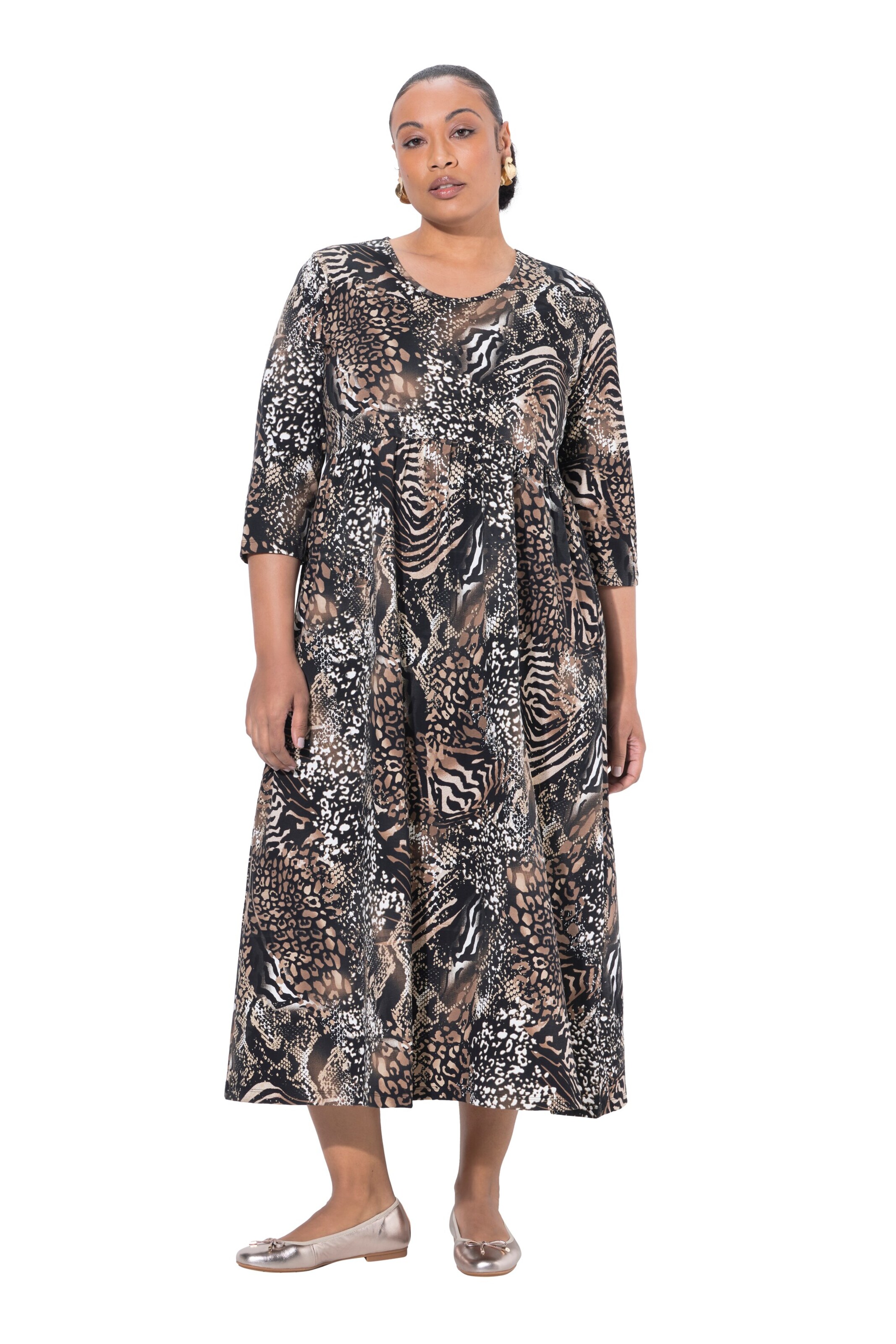 Ulla Popken Jurk in Gemengde kleuren: voorkant