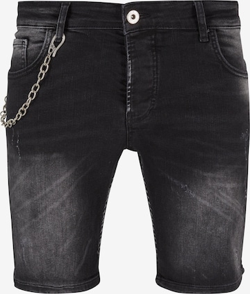 2Y Premium Regular Jeans in Black: front