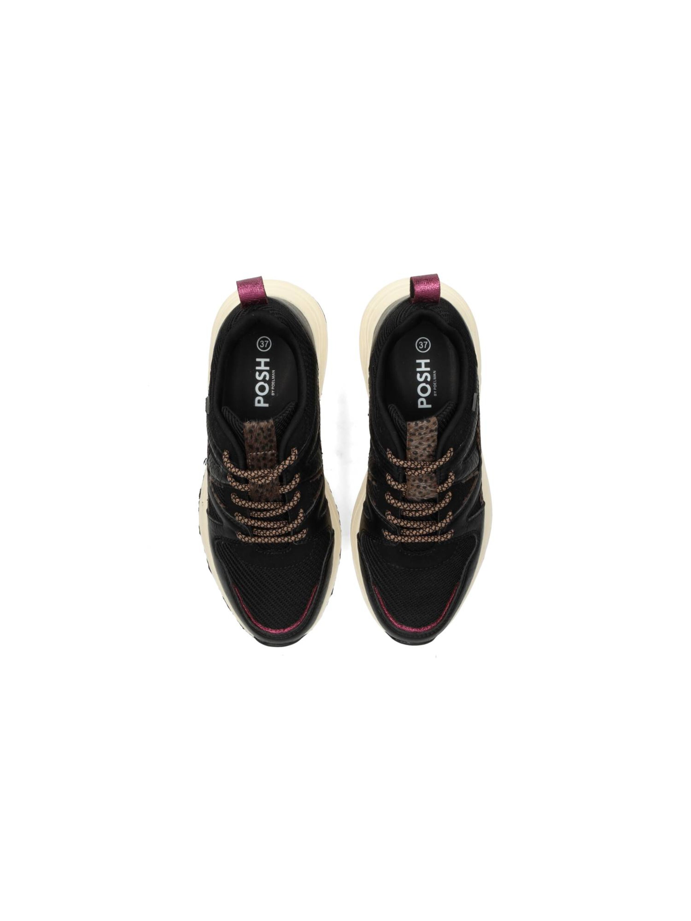 POSH by Poelman Platform trainers 'CAROCEL' in Black