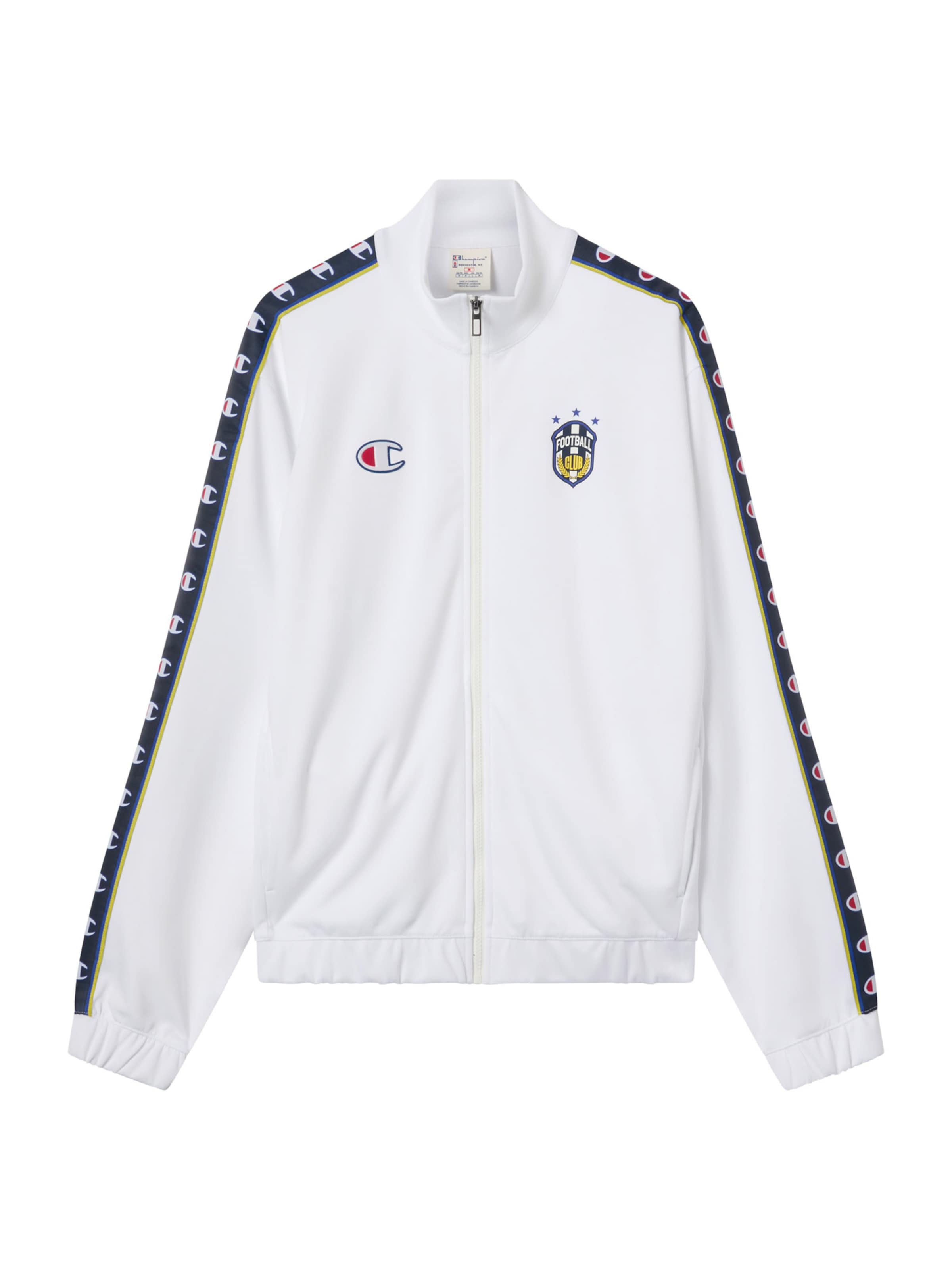 Champion Authentic Athletic Apparel Ζακέτα φούτερ σε λευκό: μπροστά