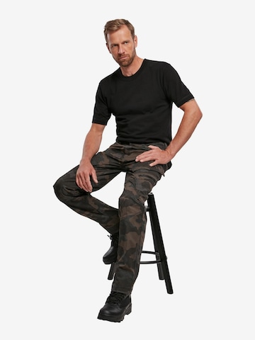 Coupe slim Pantalon cargo 'Adven' Brandit en marron