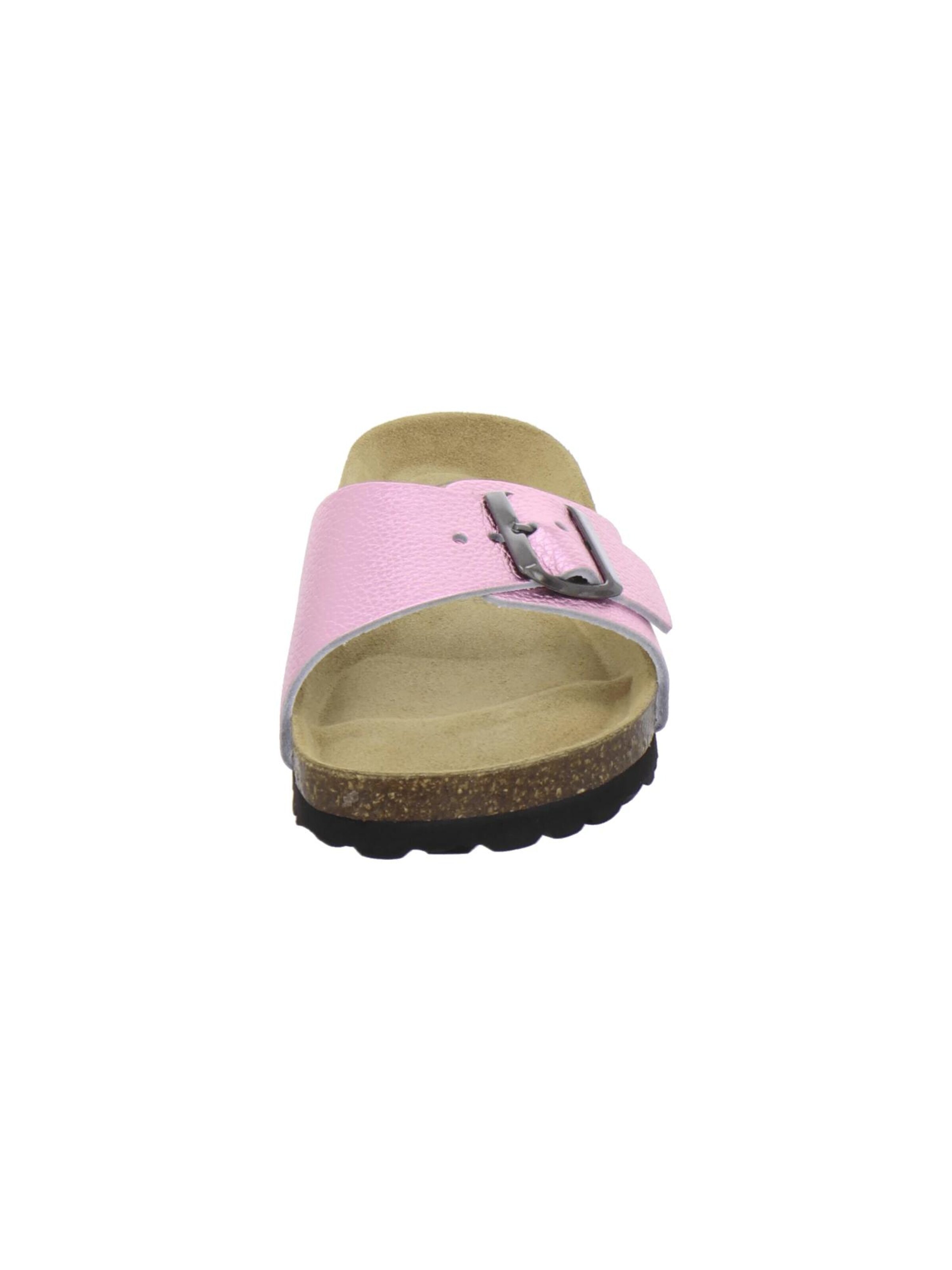 Zoccoletto 'Pantoletten Damen Einschnaller rose Lack' di AFS-Schuhe in rosa
