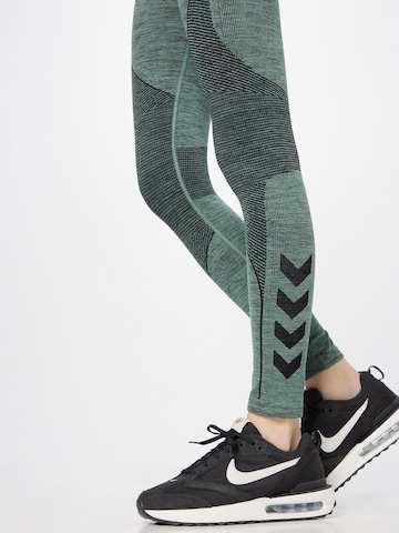 Hummel Skinny Workout Pants 'Aly' in Green