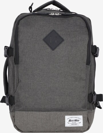 Worldpack Backpack 'Cabin' in Grey: front