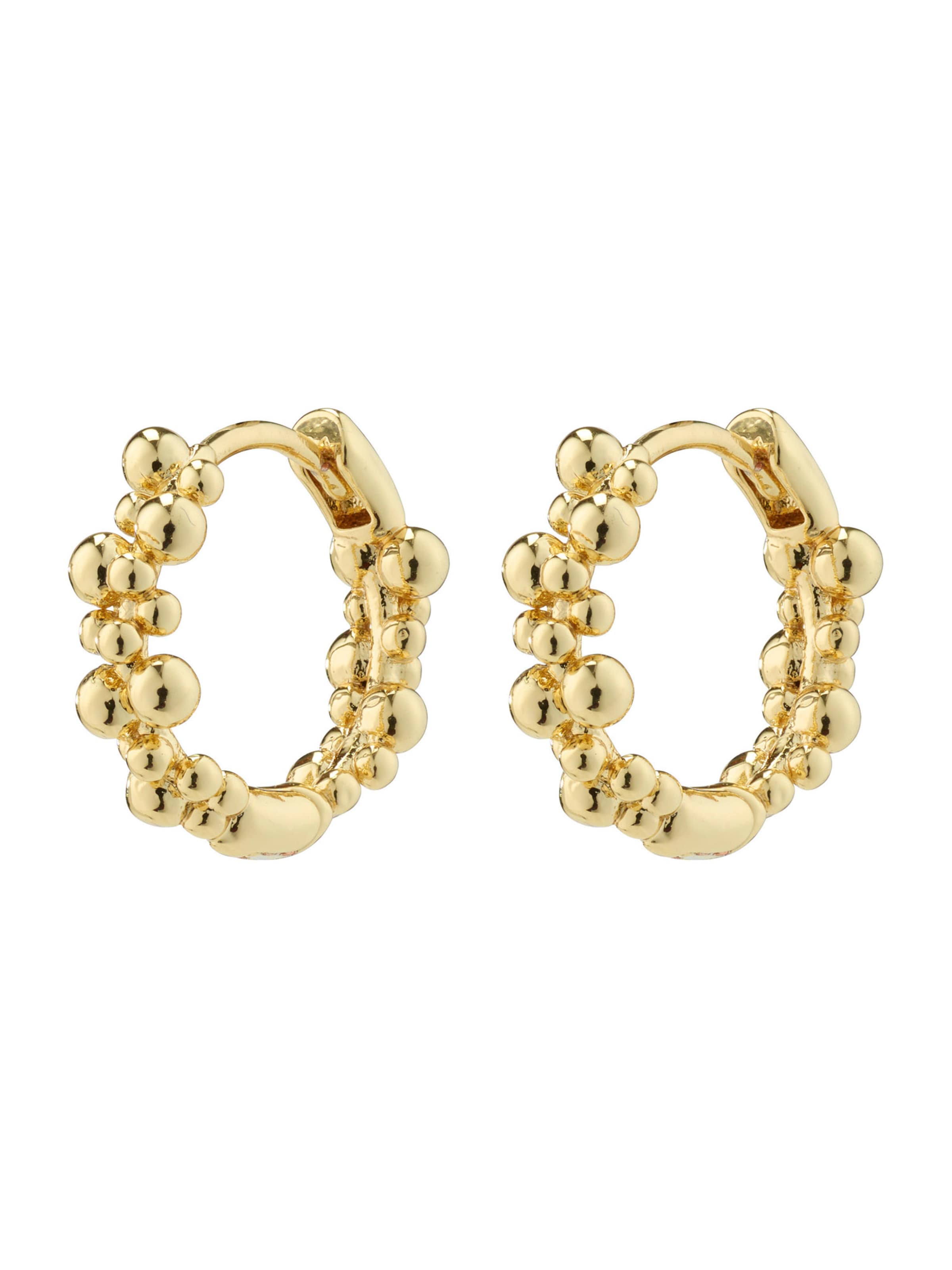 Pilgrim Náušnice - Zlatá: predná strana