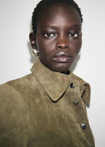 MANGO Between-Season Jacket in Green