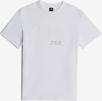 G-STAR Paita 'Originals T-Shirt' värissä tummanpunainen / valkoinen, Tuotenäkymä