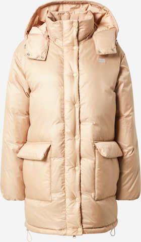 LEVI'S ® Talvemantel 'Luna Core Puffer Mid', värv Kuld: eest vaates