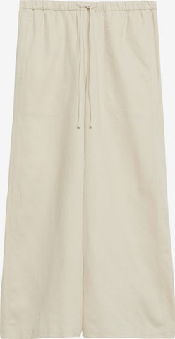 Wide Leg Pantalon COMMA en beige : devant