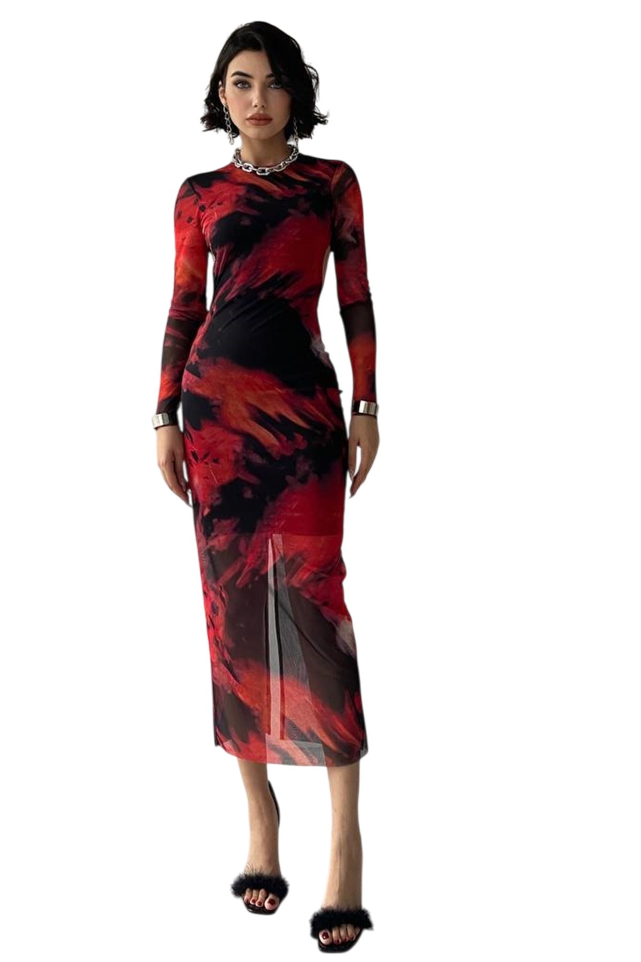 WOMAN VISION Dress in Red: front