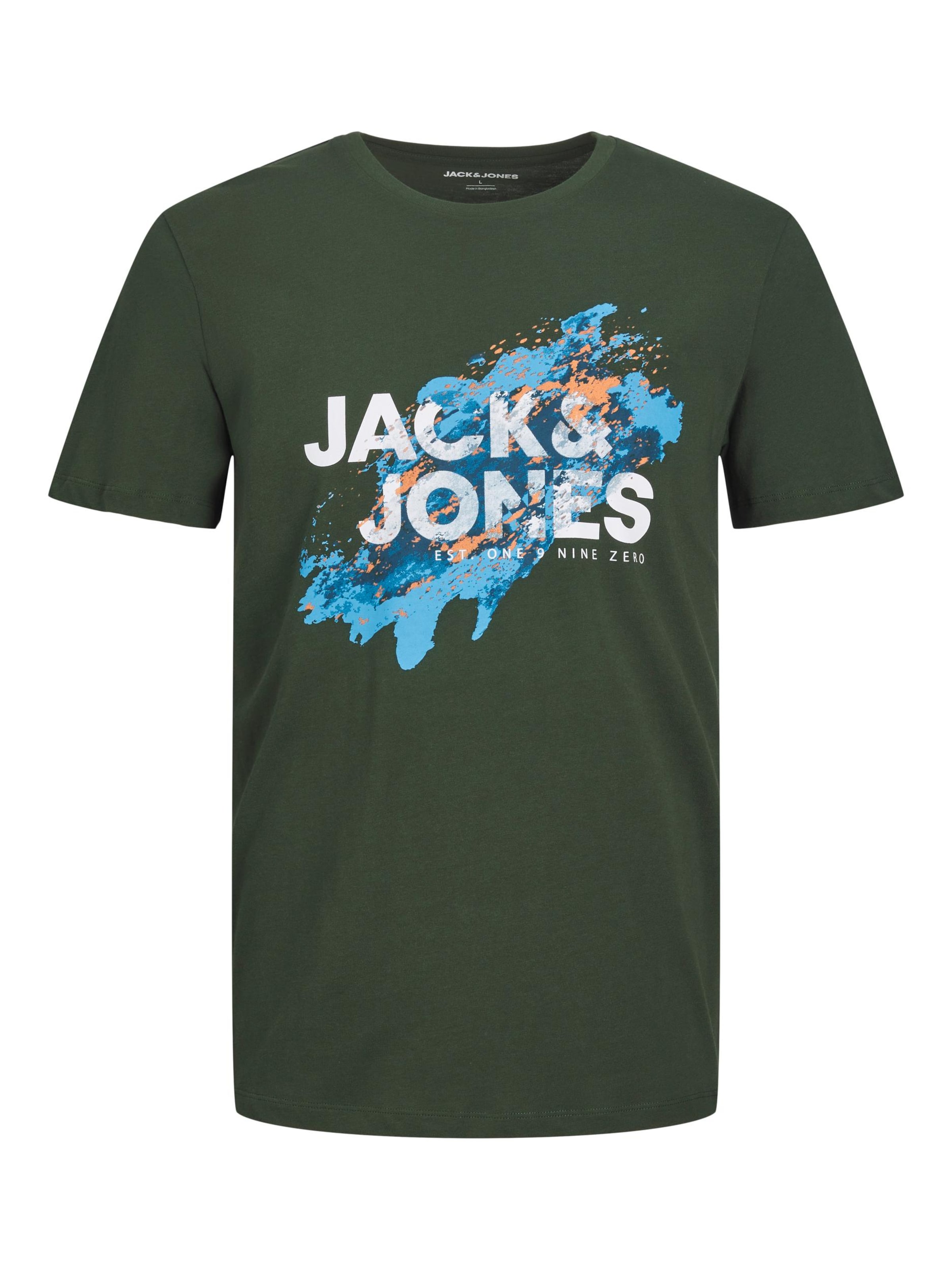 JACK & JONES Shirt 'JJNelson' in Green: front