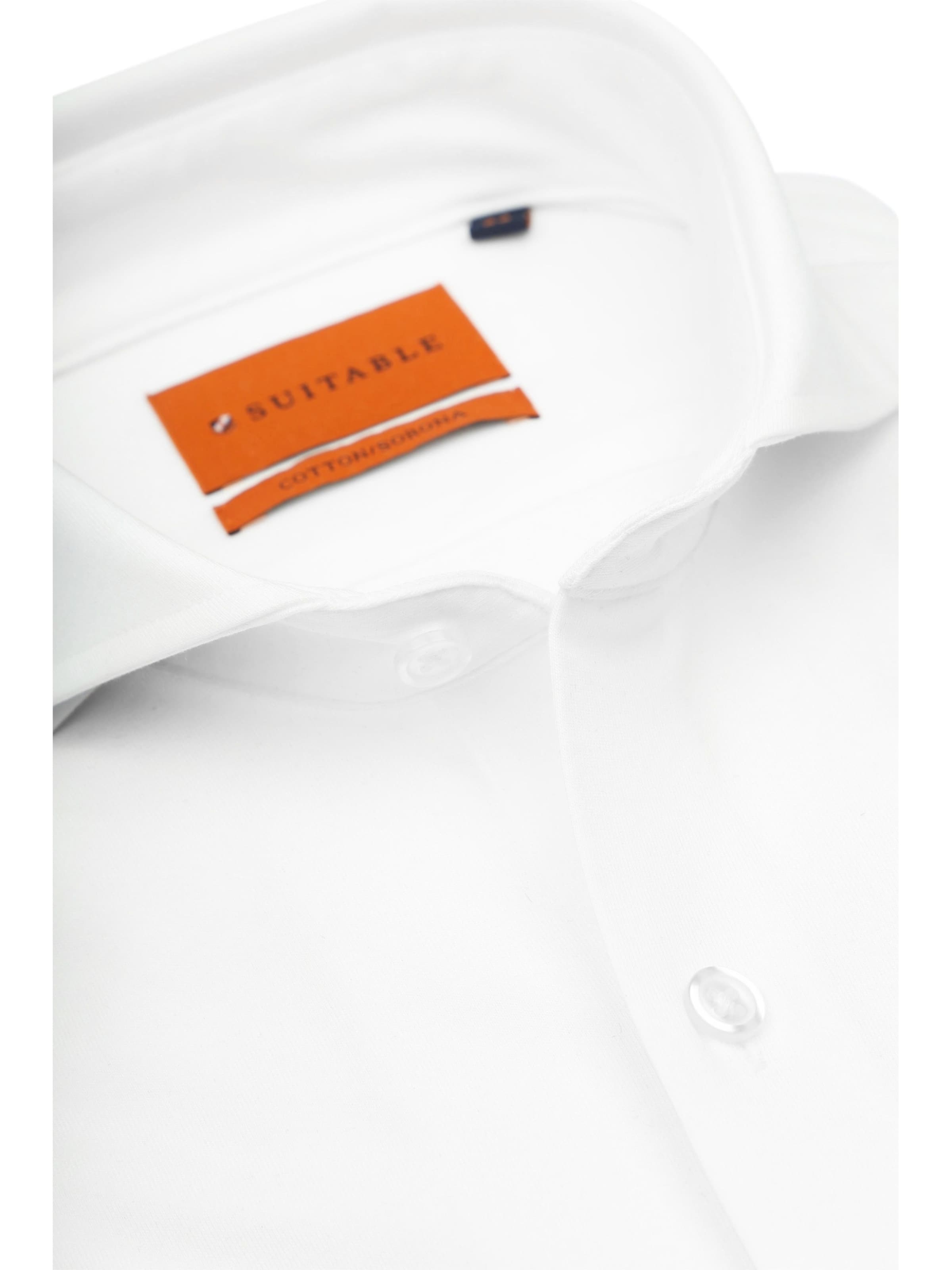 Suitable Slim fit Button Up Shirt in White