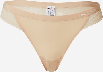 Tommy Hilfiger Underwear Normální Tanga – béžová: přední strana