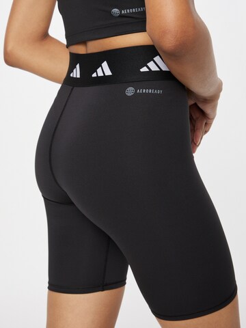 ADIDAS PERFORMANCE - Skinny Calças de desporto 'Techfit Bike' em preto