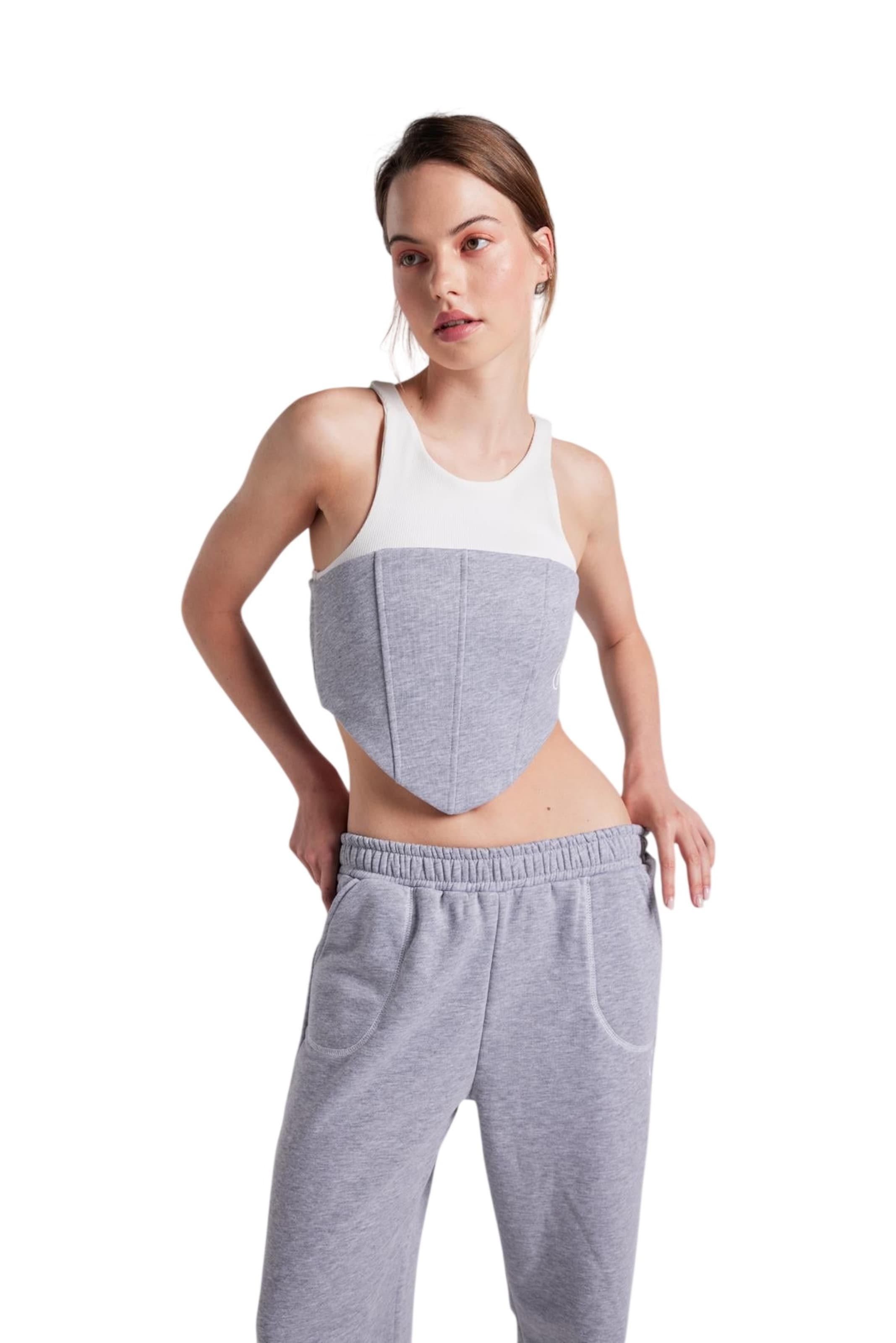 HOLLY LOLLY Top in Grijs: voorkant