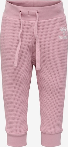 Hummel Tapered Pants in Pink: front