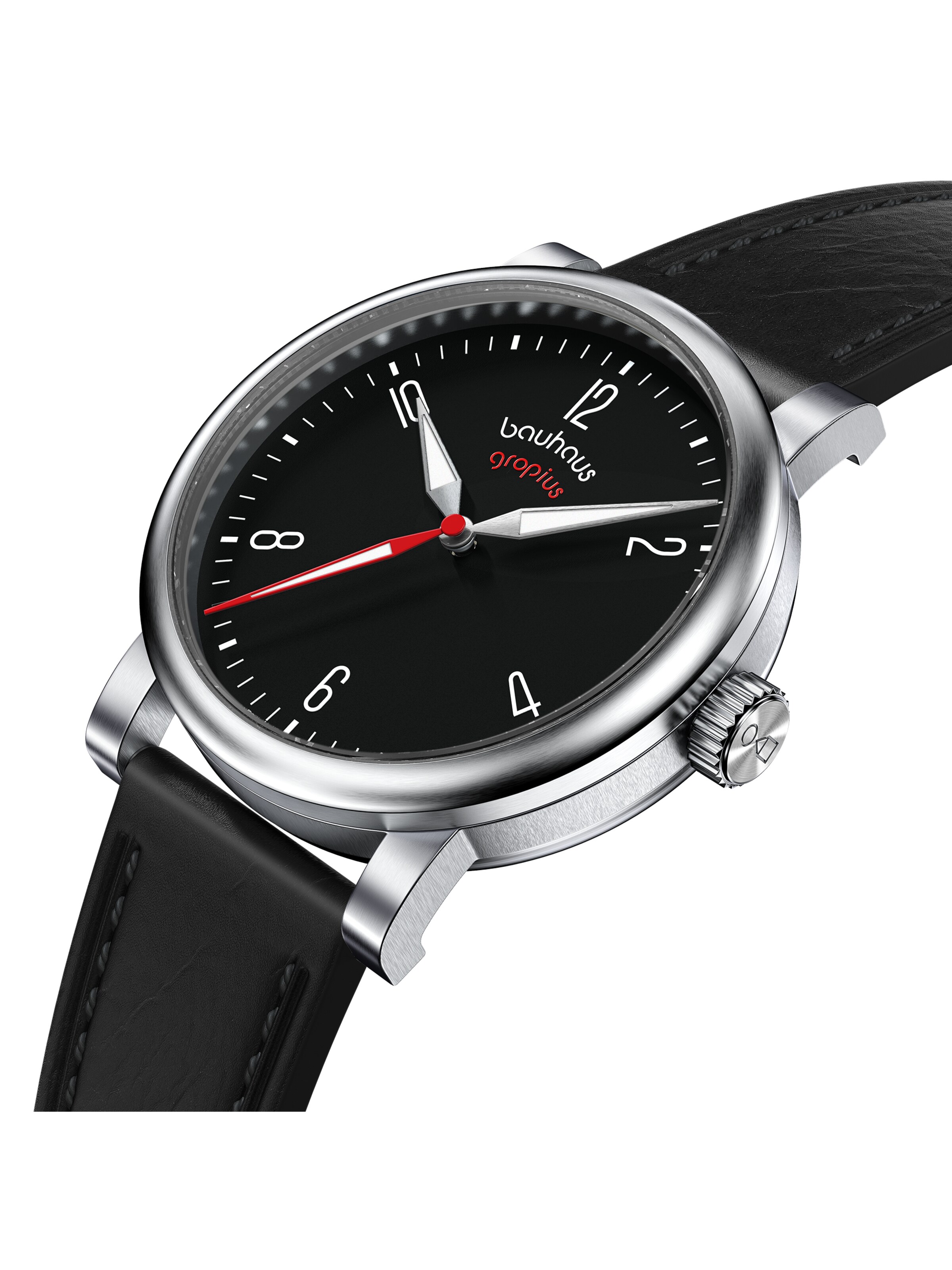 WALTER GROPIUS Analog Watch 'KONTUR' in Black