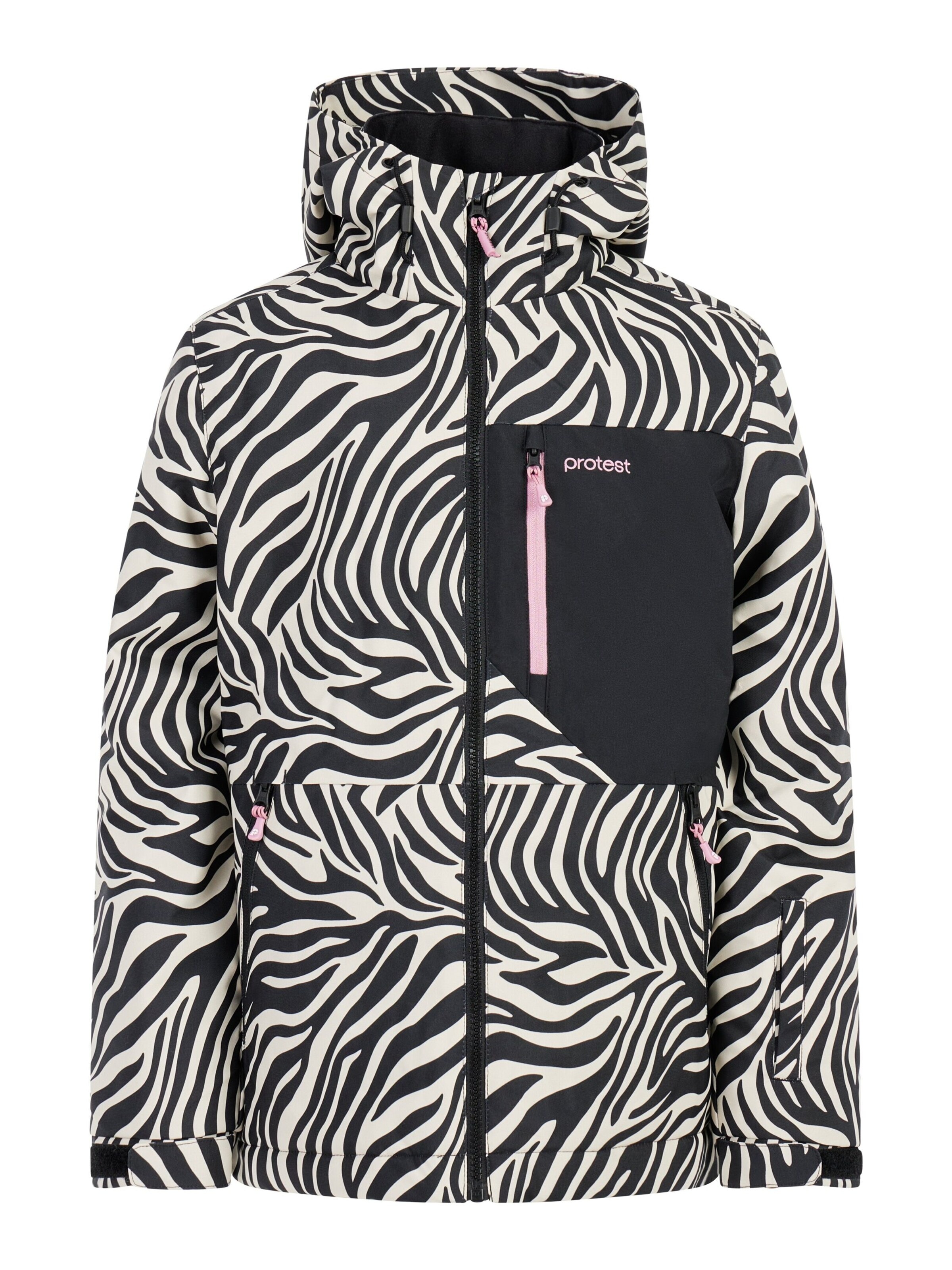 PROTEST Sportjacke 'PRTMinx JR'‌‌‌‌‌‌‌‌‌‌ in Schwarz: Vorderseite