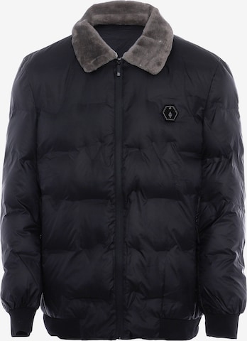 TALOON Winter Jacket in Black: front