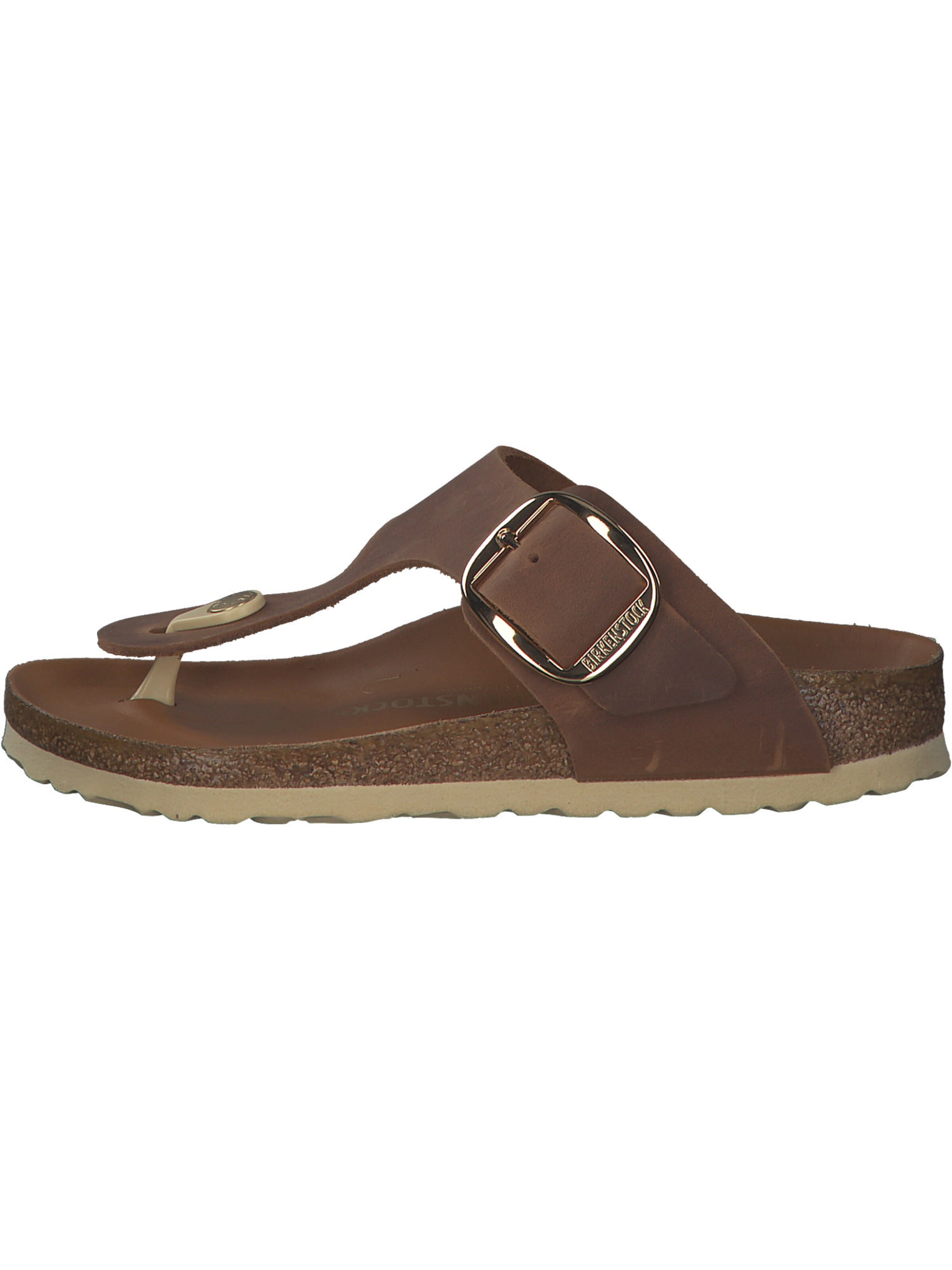 BIRKENSTOCK Zehentrenner 'Gizeh Big Buckle' in Braun