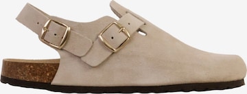 Mule 'Leder-Pantoletten Boreal BS' The Divine Factory en beige : devant