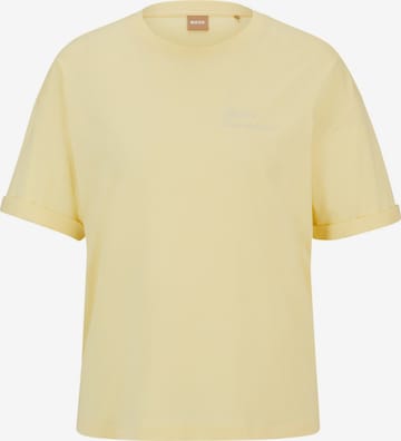 BOSS Orange Shirt 'Evi' in Yellow: front