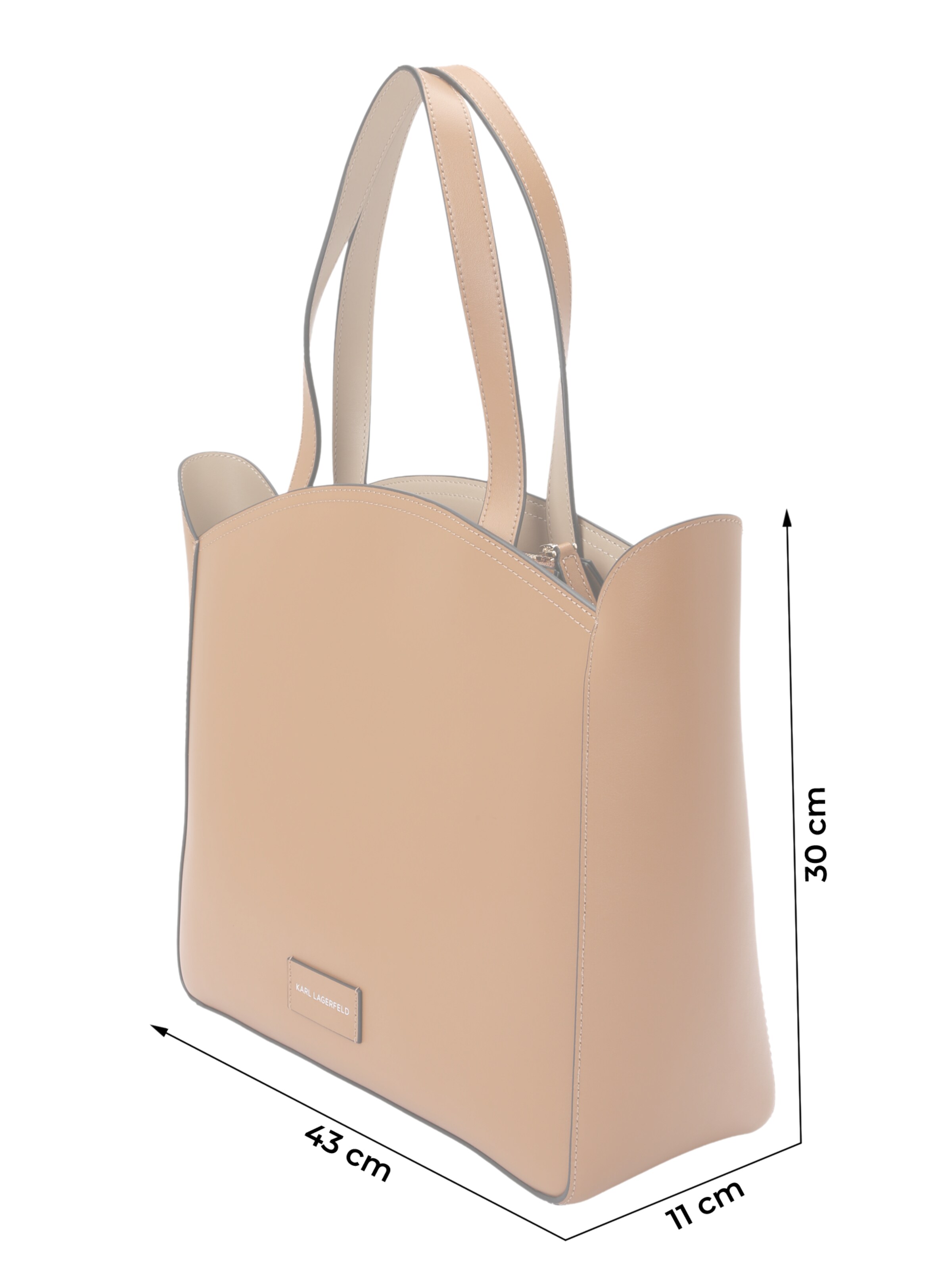 Karl Lagerfeld Μεγάλη τσάντα 'Essentials' σε καφέ