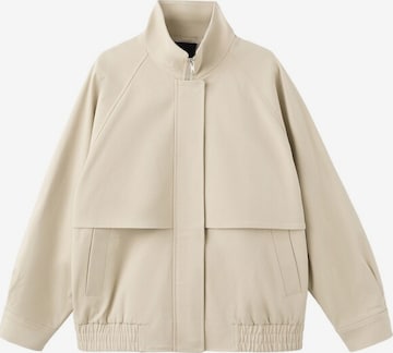 MANGO Välikausitakki värissä harmaa: etupuoli