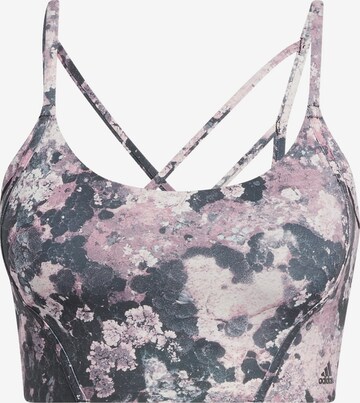 ADIDAS PERFORMANCE Sports Bra in Purple: front