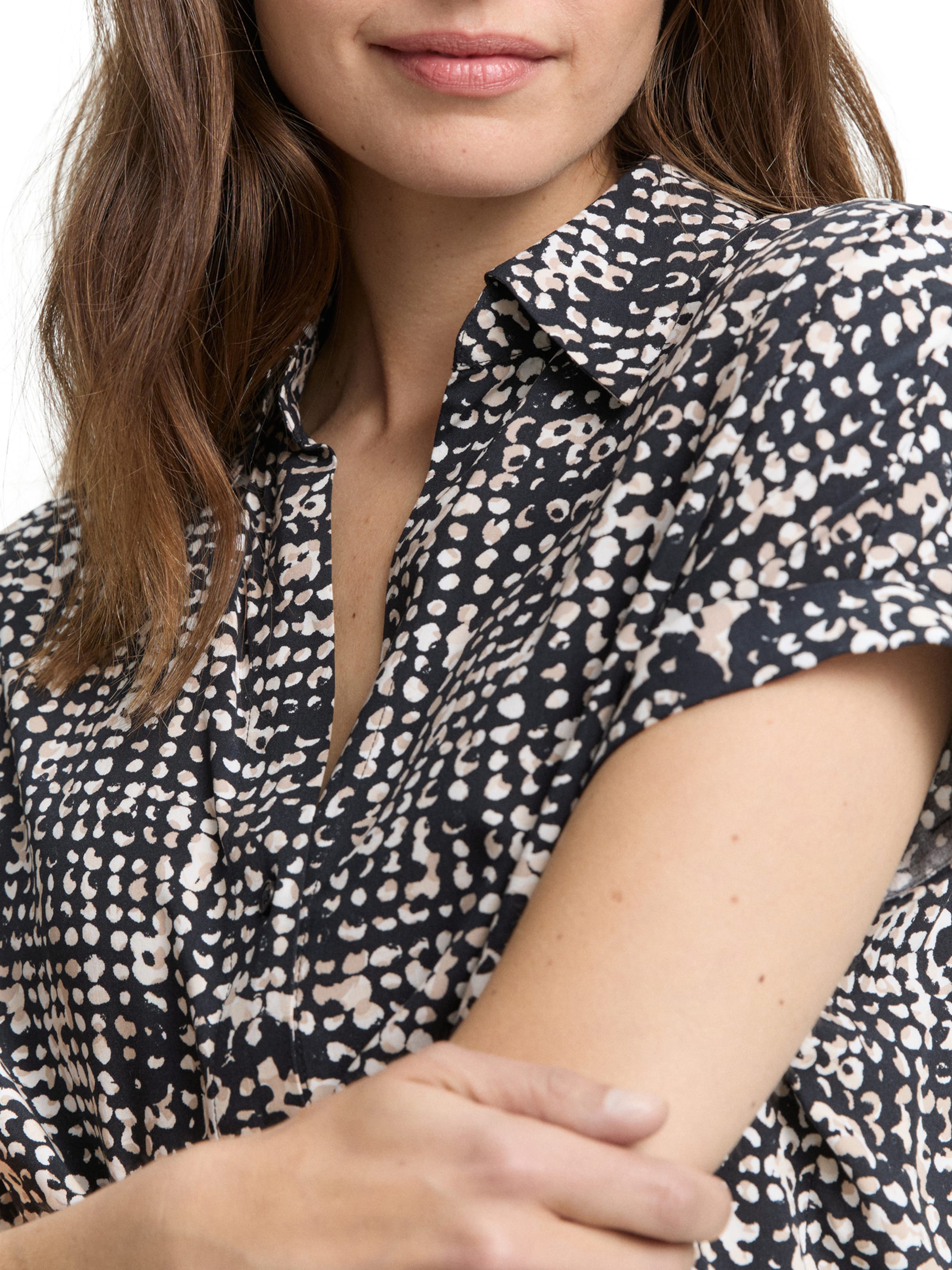 TOM TAILOR Bluse in Schwarz