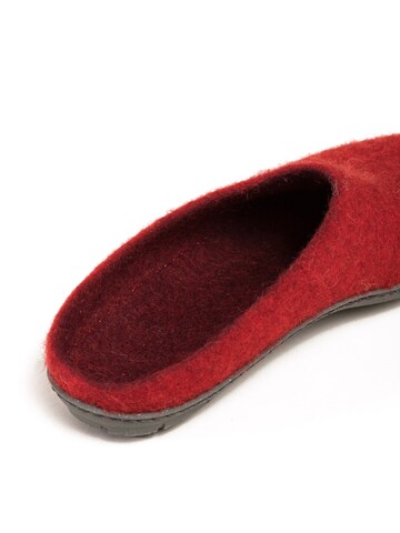 MagicFelt Slippers 'Filzpantoffel Magicfelt 736' in Red