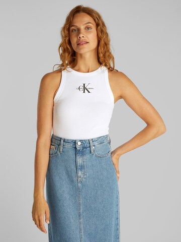 Calvin Klein Jeans Top w kolorze biały: przód