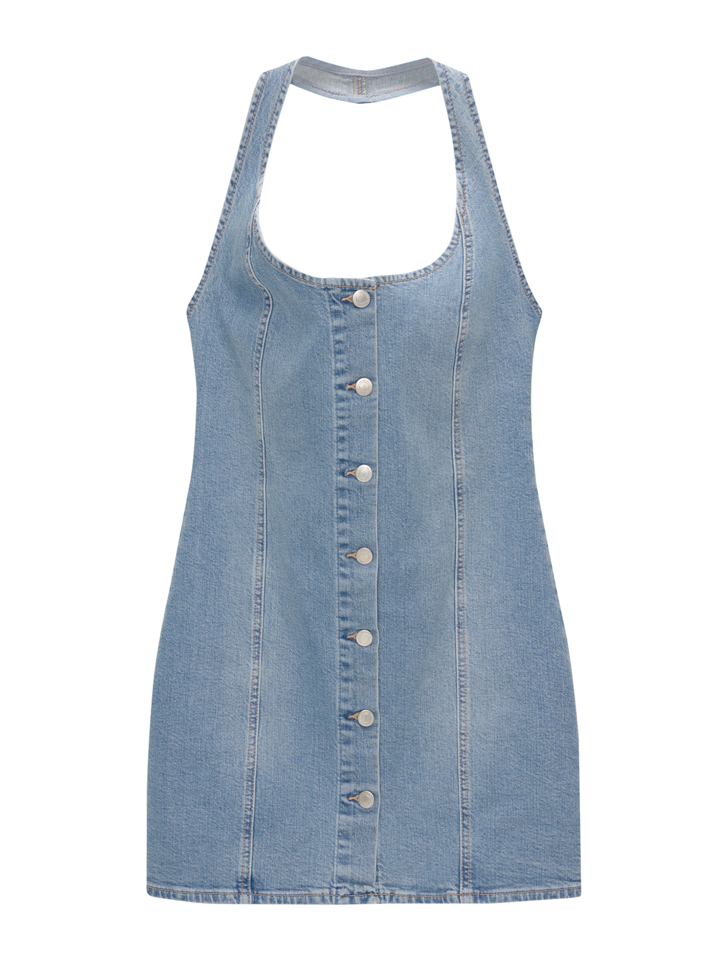 Pull&Bear Kleid in Blau: Vorderseite