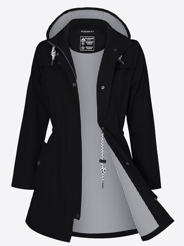 ATLASLAVA Outdoormantel 'ATLASLAVA Damen Regenjacke Lang'‌‌‌‌ in Schwarz