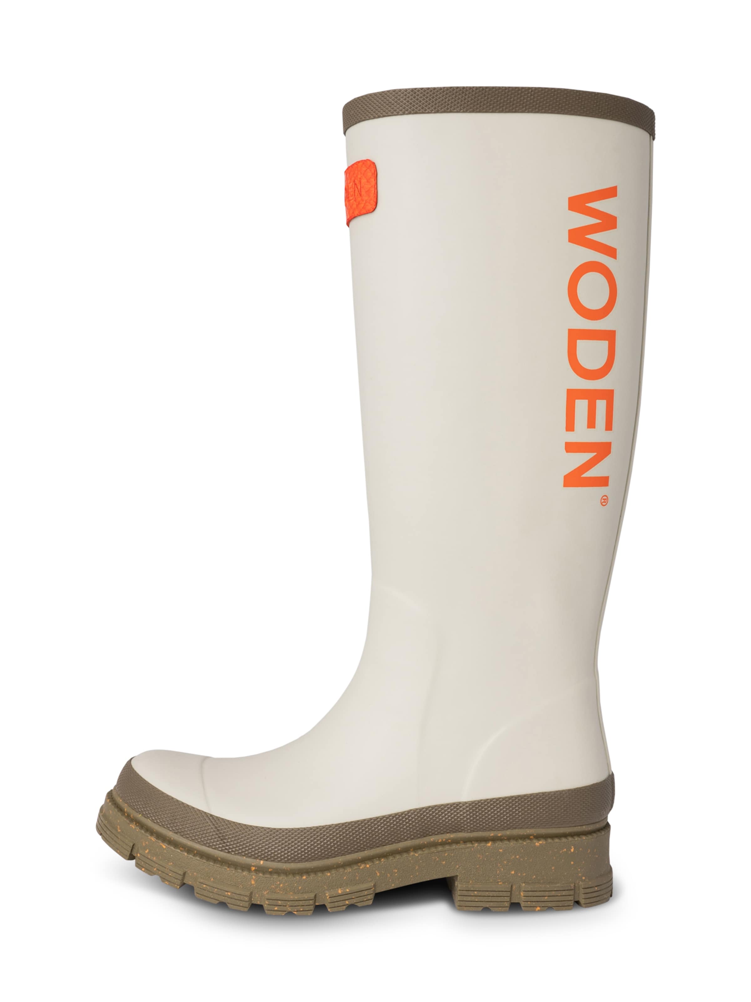 WODEN Rubber boot in White: front