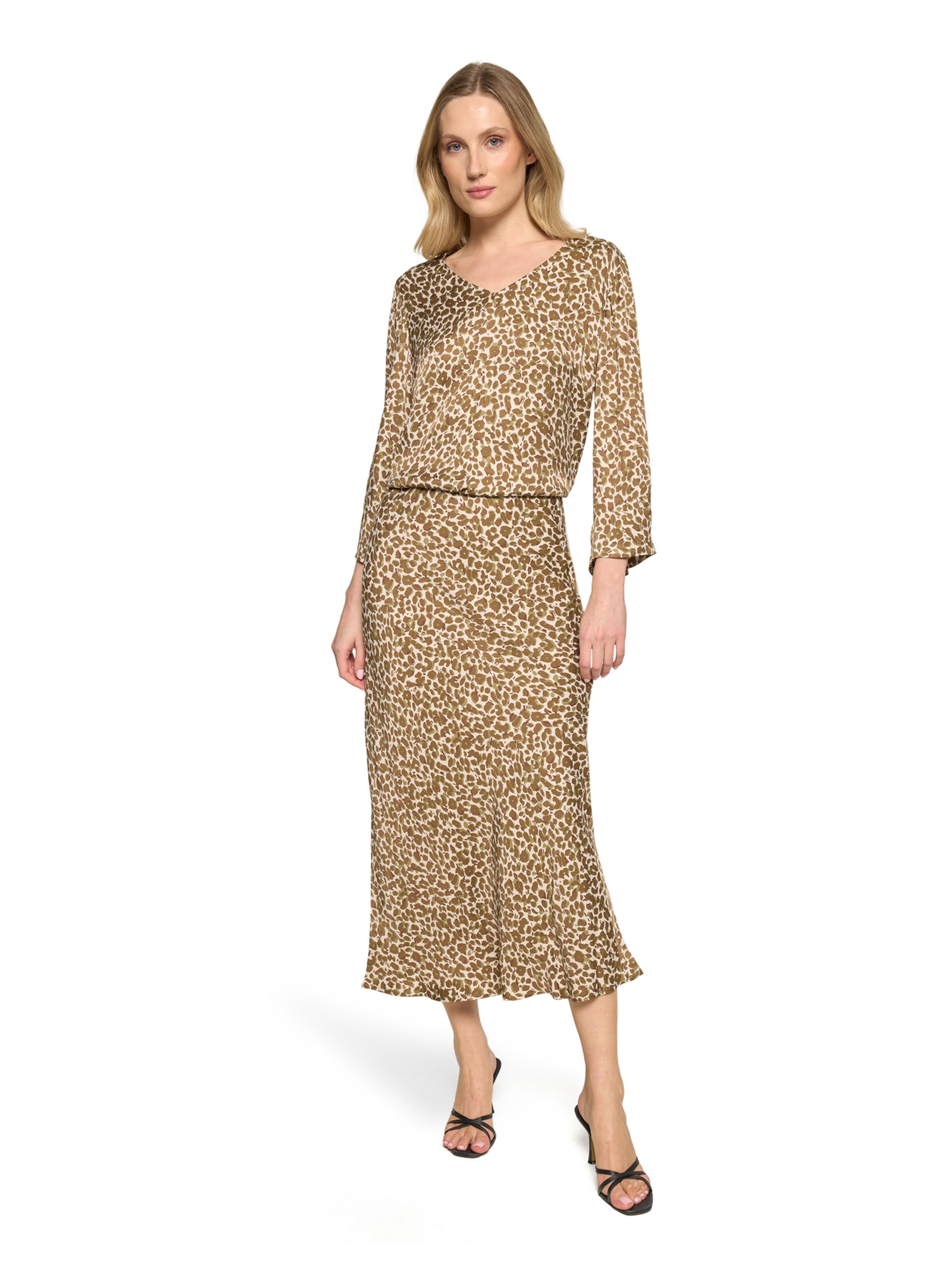 Betty Barclay Schlupfbluse mit Leoprint in Beige
