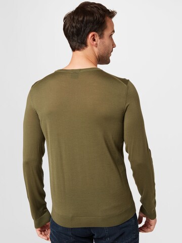 Pullover 'Leno' di BOSS in verde