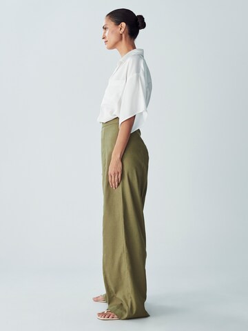 Willa Wide leg Παντελόνι 'Dayton' σε πράσινο