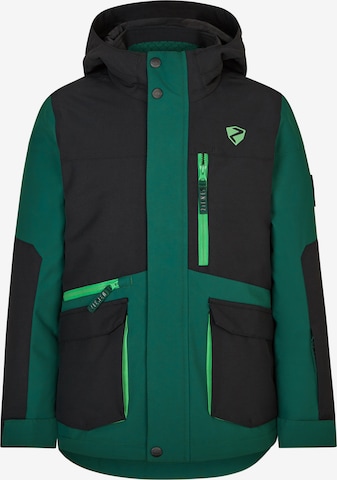 ZIENER Athletic Jacket 'AGONIS' in Green: front