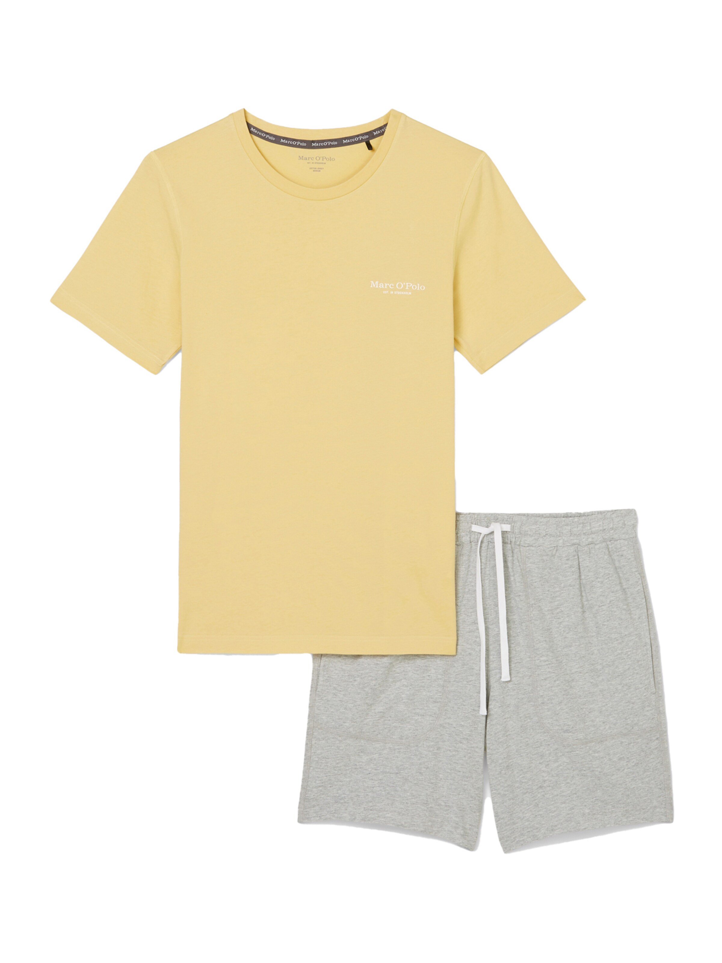 Männer Wäsche Marc O'Polo Pyjama ' Night Fever ' in Gelb, Hellgrau - RS38341 Männer Wäsche Marc O'Polo Pyjama ' Night Fever ' in Gelb, Hellgrau - RS38341