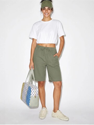 Wide leg Pantaloni 'Shorts' di Bianco Lucci in verde
