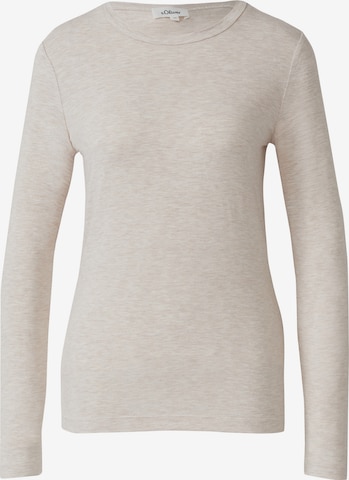 s.Oliver Shirt in Beige: front