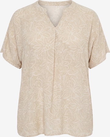 Ulla Popken Tunic in Beige: front
