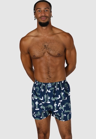 Lousy Livin Boxershorts Set 'Into the Blue' in Blau