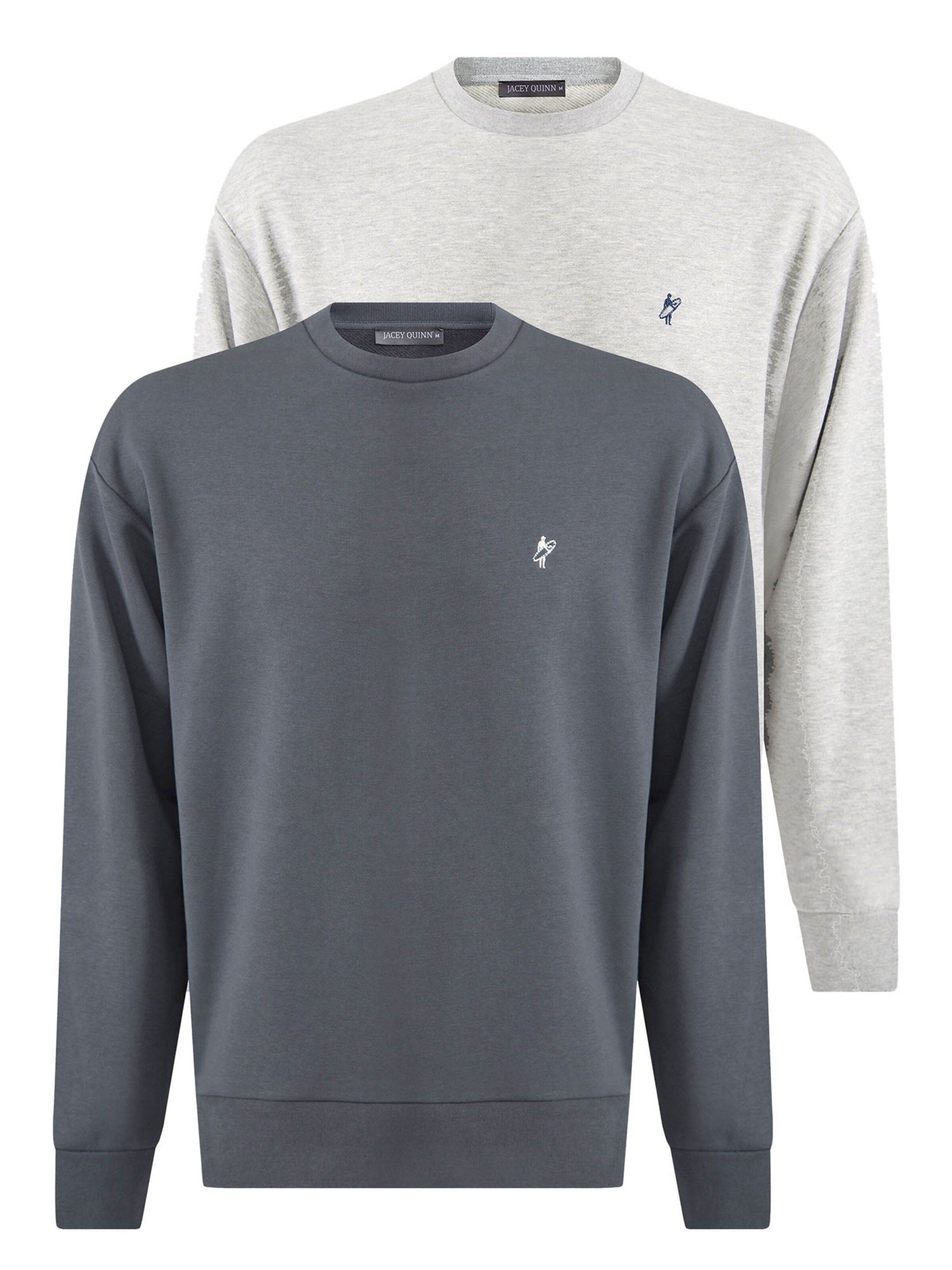 Sweat-shirt Jacey Quinn en gris : devant