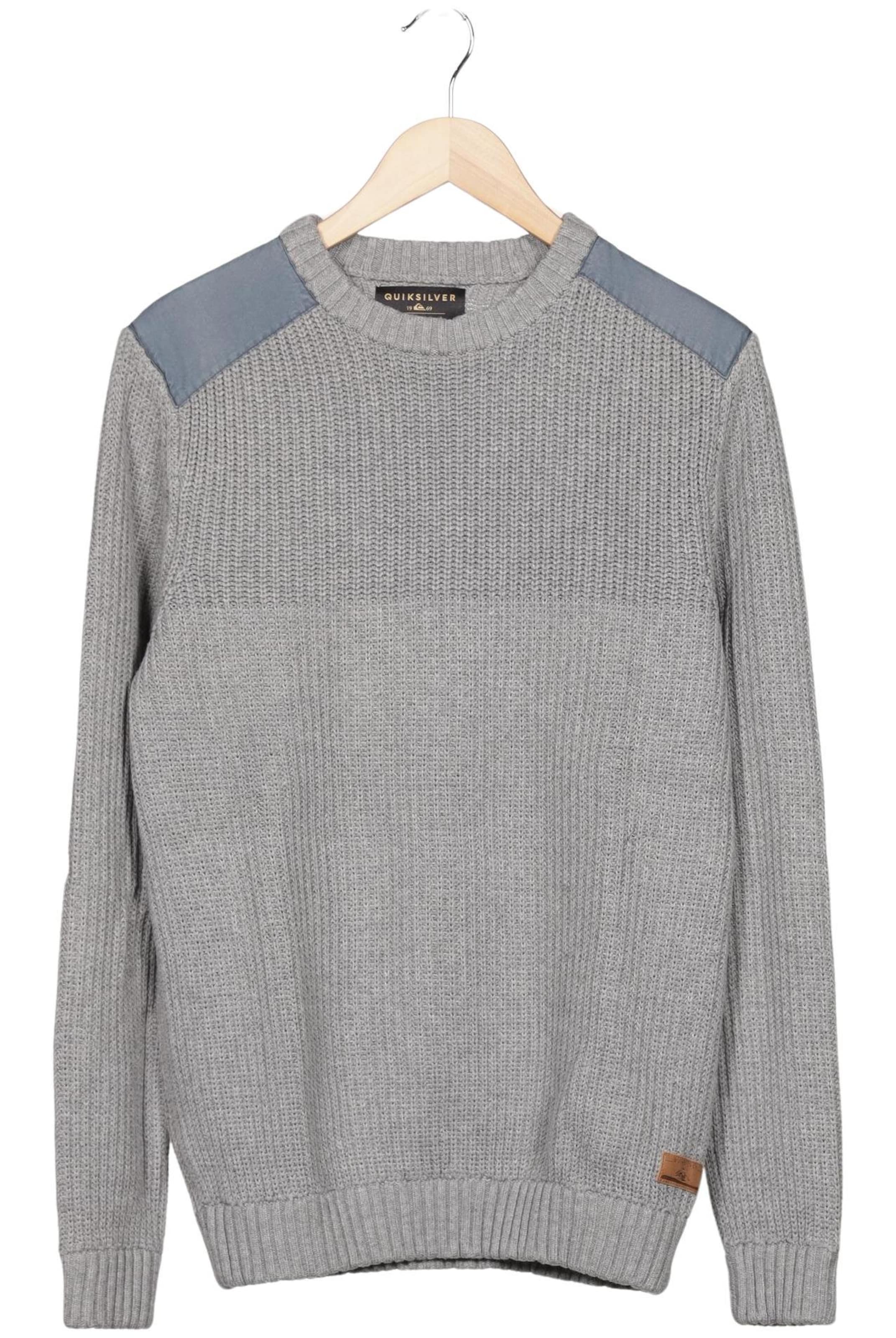 QUIKSILVER Pullover M in Grau: Vorderseite