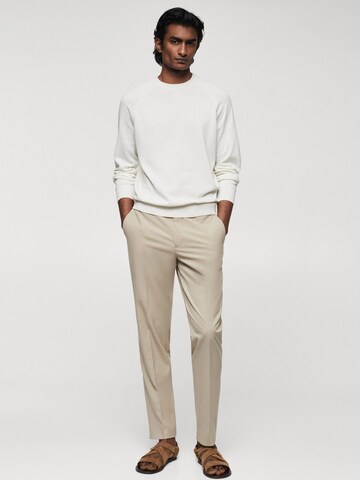 MANGO MAN Sweater 'Ten' in White